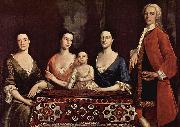 Robert Feke Familienportrat des Isaac Royall oil on canvas